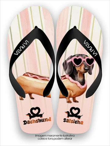 Chinelo Tradicional La Patinhas Dogs Hot Dachshund