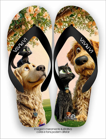 Chinelo Tradicional La Patinhas Dogs Cães e Gatos