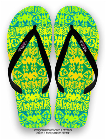 Chinelo Tradicional La Feminina Tribo Verde