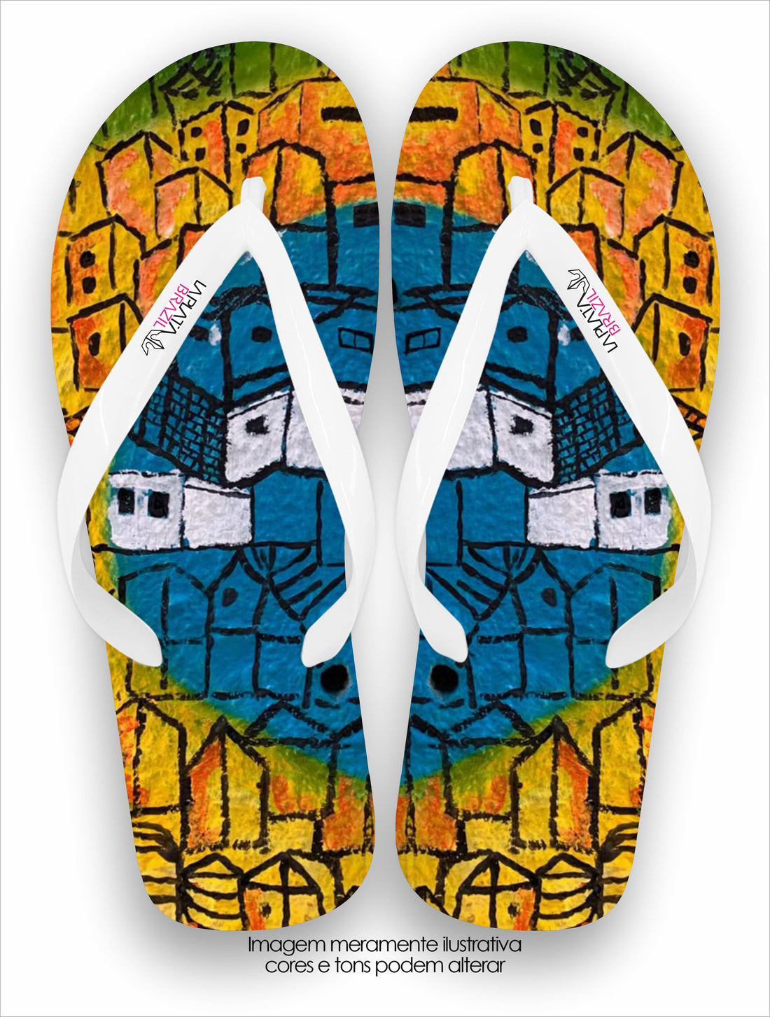 Chinelo La Feminina Morro Colorido