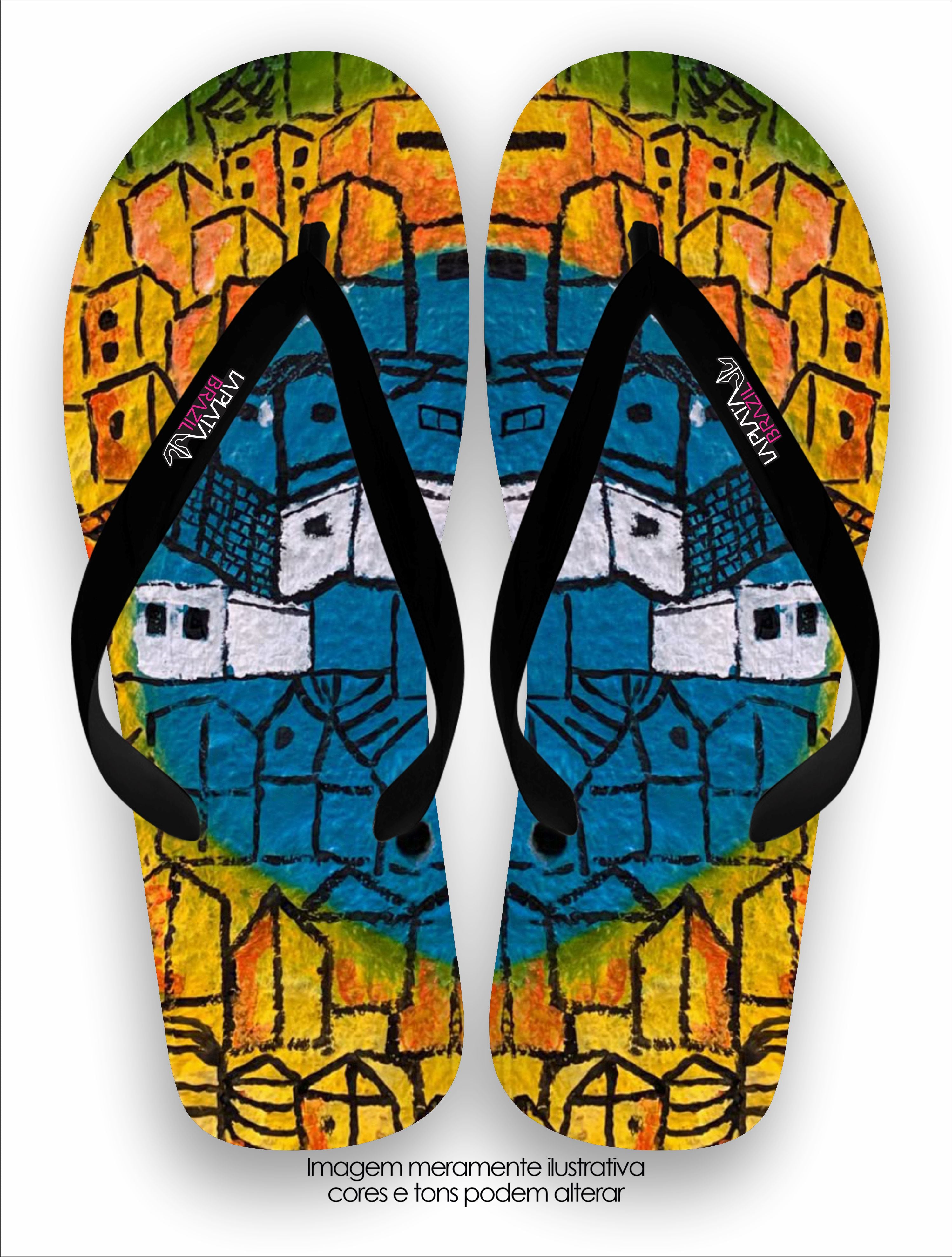 Chinelo Tradicional La Feminina Morro Colorido