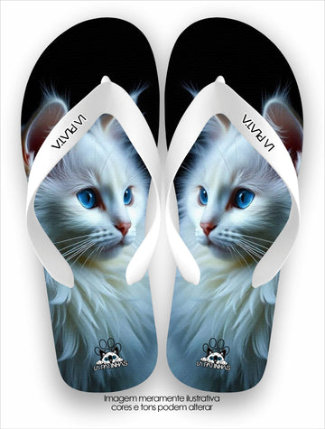 Chinelo Tradicional La Patinhas Cats Snow