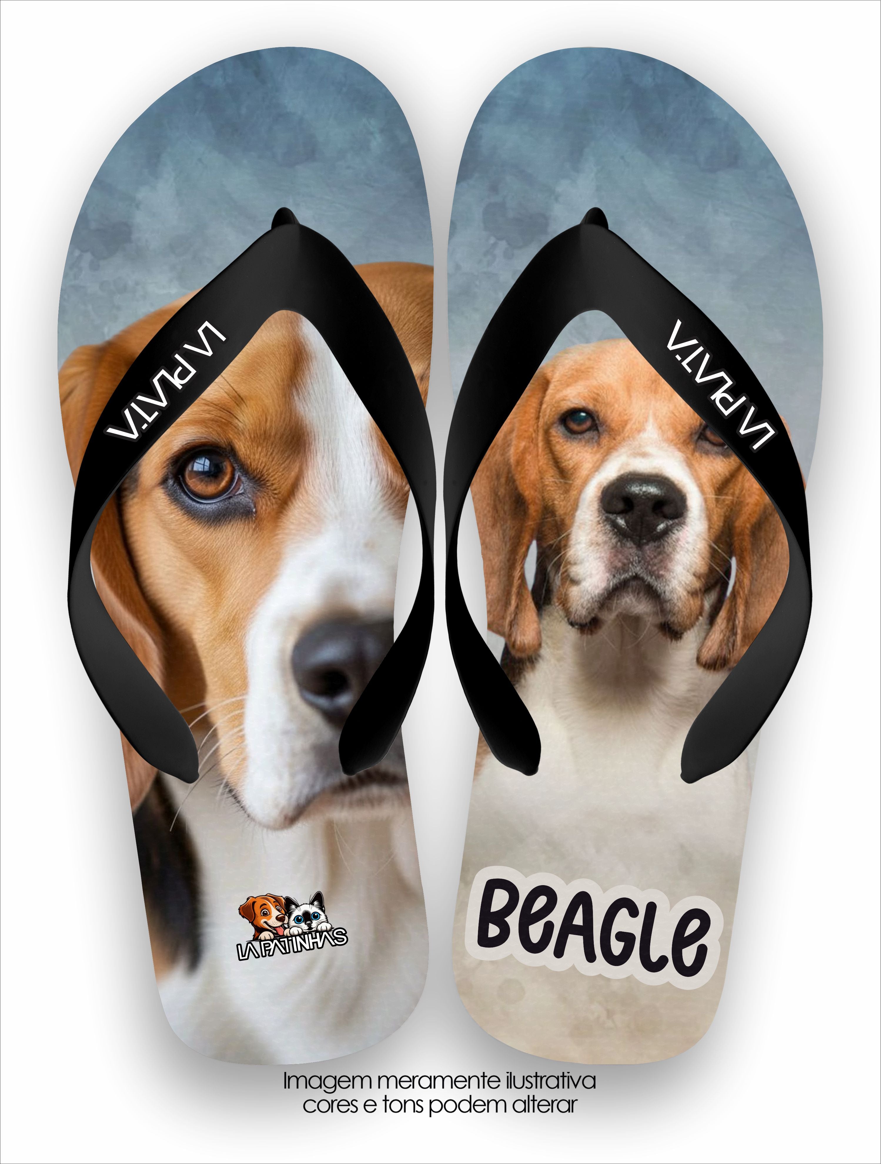 Chinelo Tradicional La Patinhas Dogs Beagle