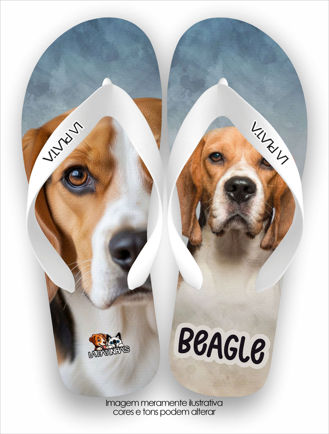 Chinelo Tradicional La Patinhas Dogs Beagle