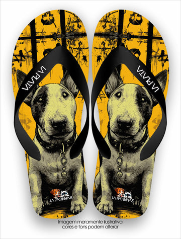 Chinelo Tradicional La Patinhas Dogs Bull Terrier Lovers