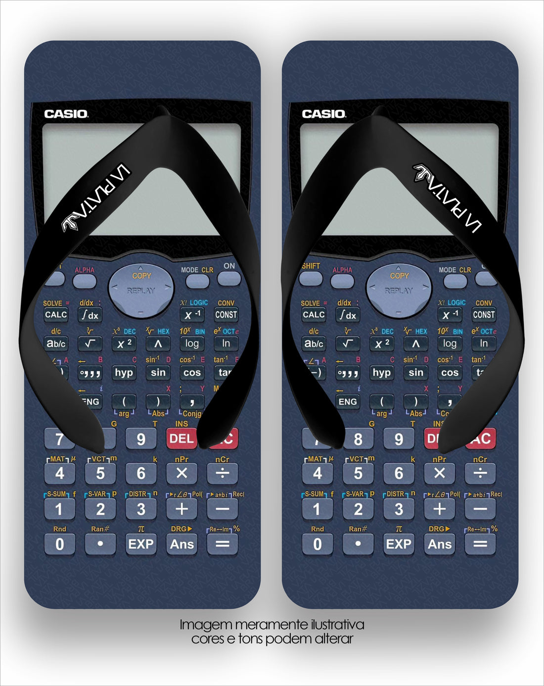 Chinelo La Quadradas Calculadora Casio