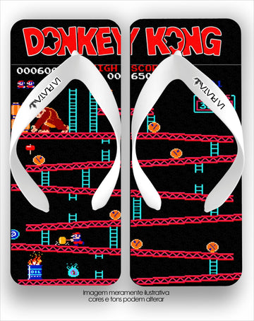 Chinelo La Quadradas Donkey Kong