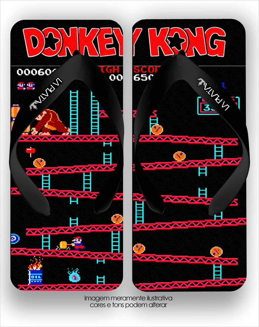Chinelo La Quadradas Donkey Kong