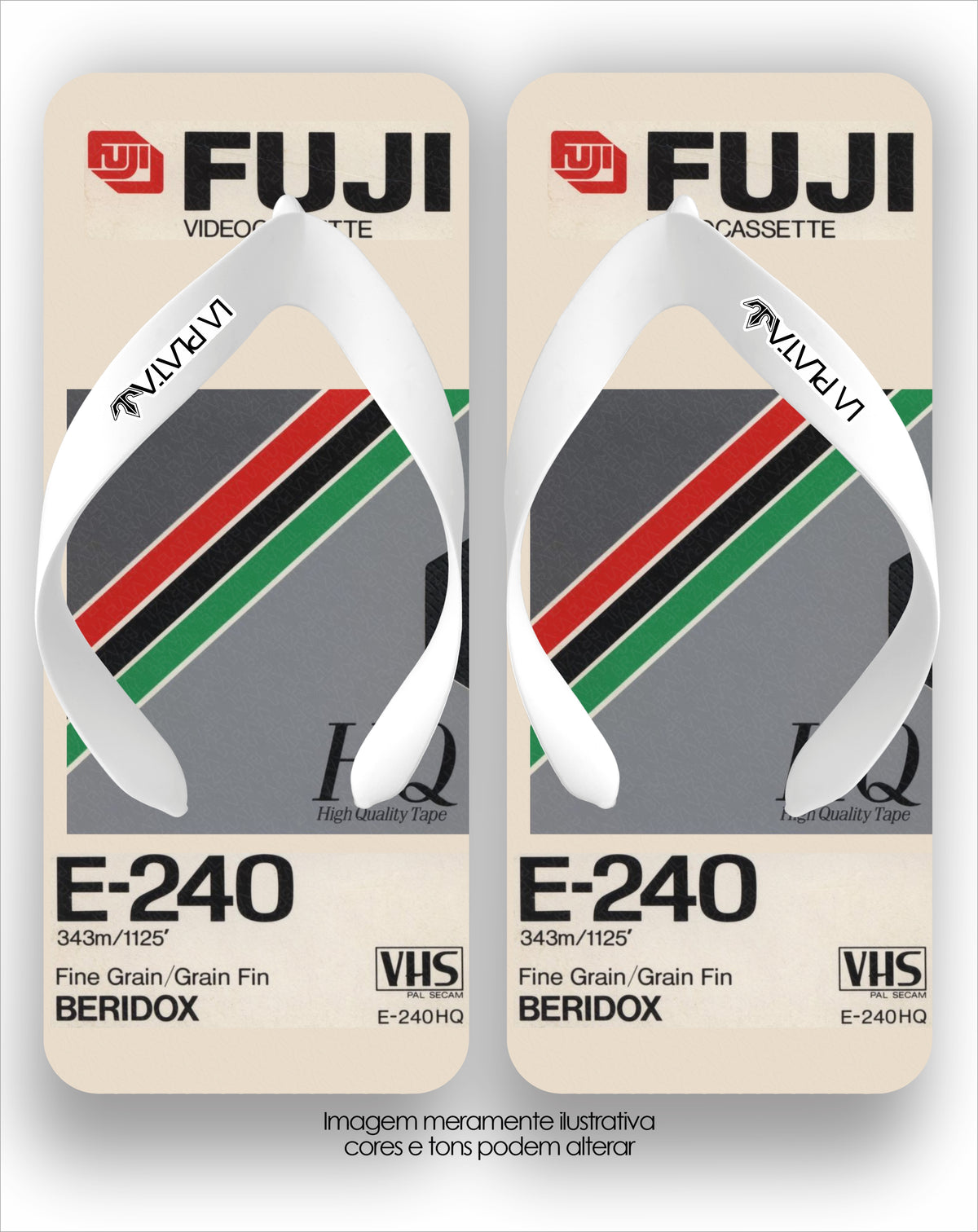Chinelo La Quadradas Fita VHS Fuji