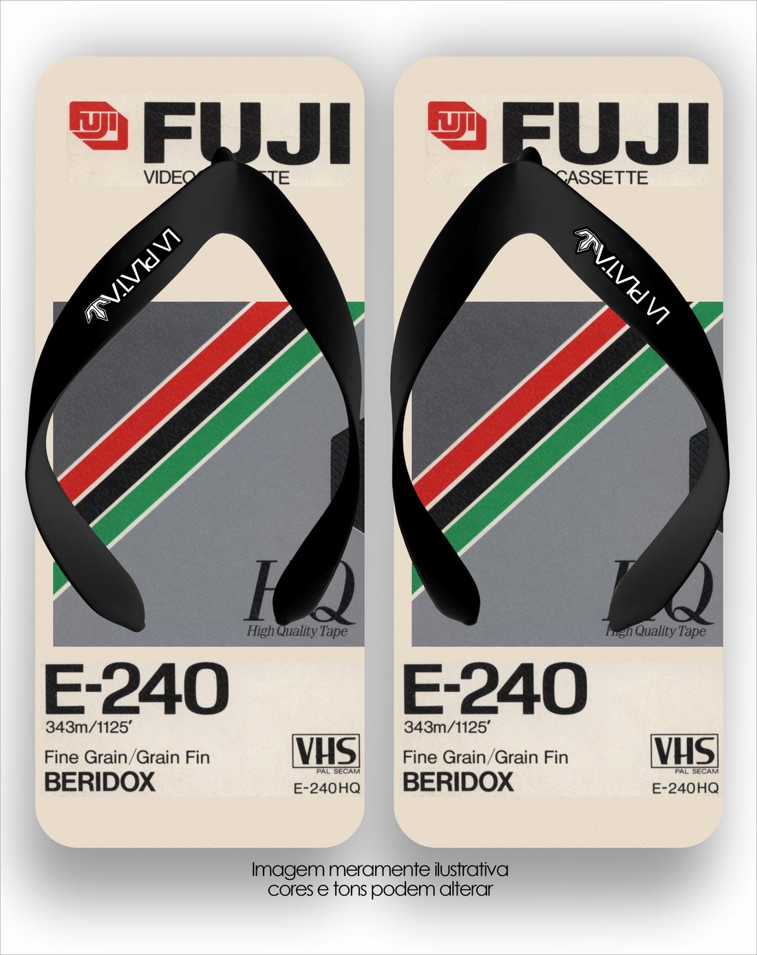 Chinelo La Quadradas Fita VHS Fuji