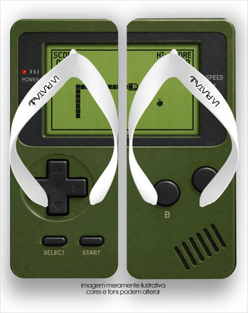 Chinelo La Quadradas Game Boy