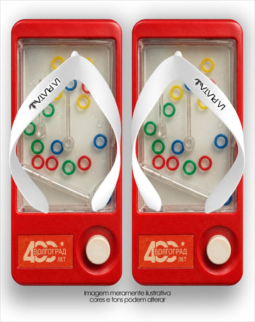 Chinelo La Quadradas Jogo da Água Argolas