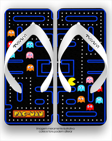 Chinelo La Quadradas Pac-Man