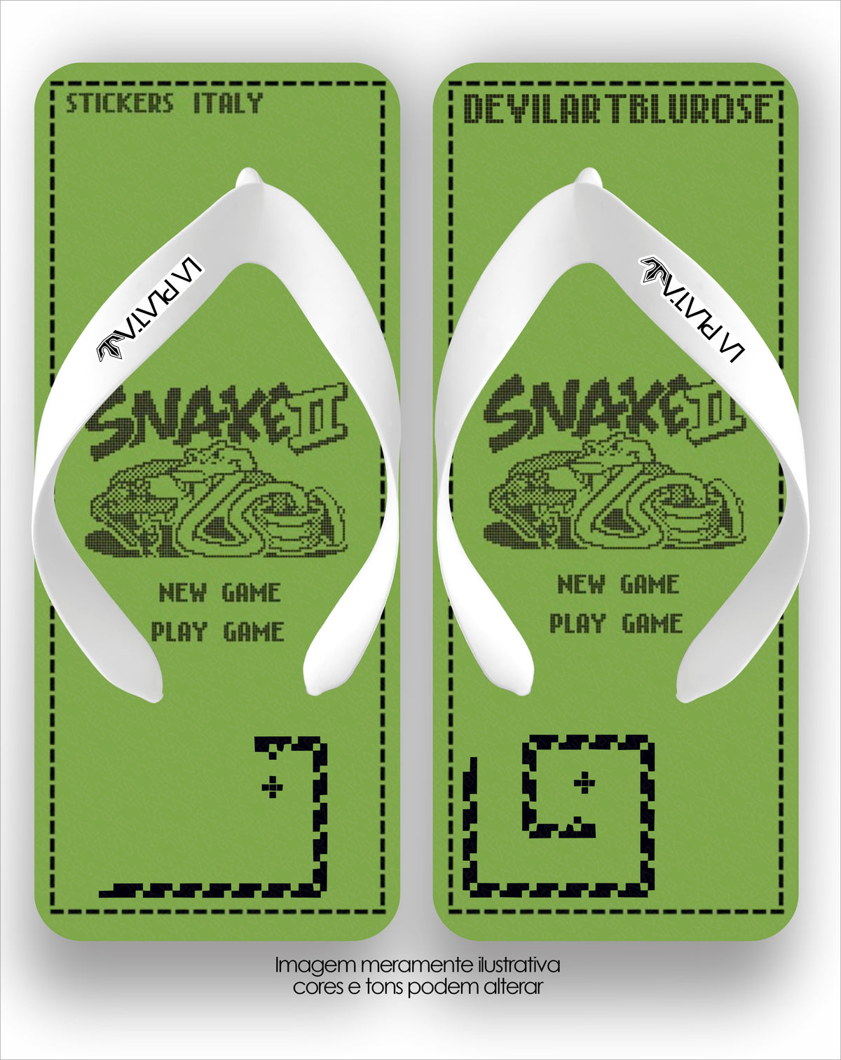 Chinelo La Quadradas Snake
