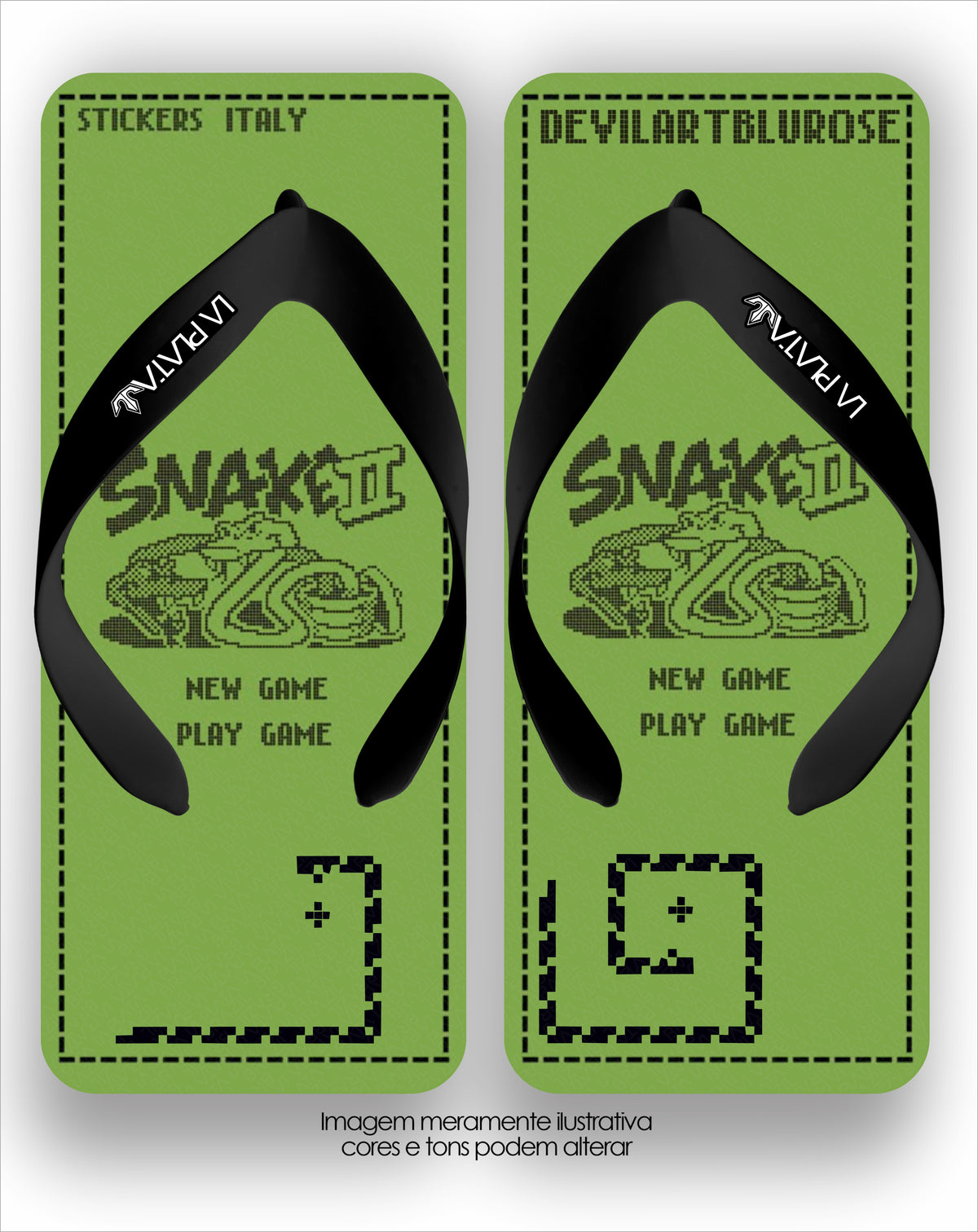 Chinelo La Quadradas Snake