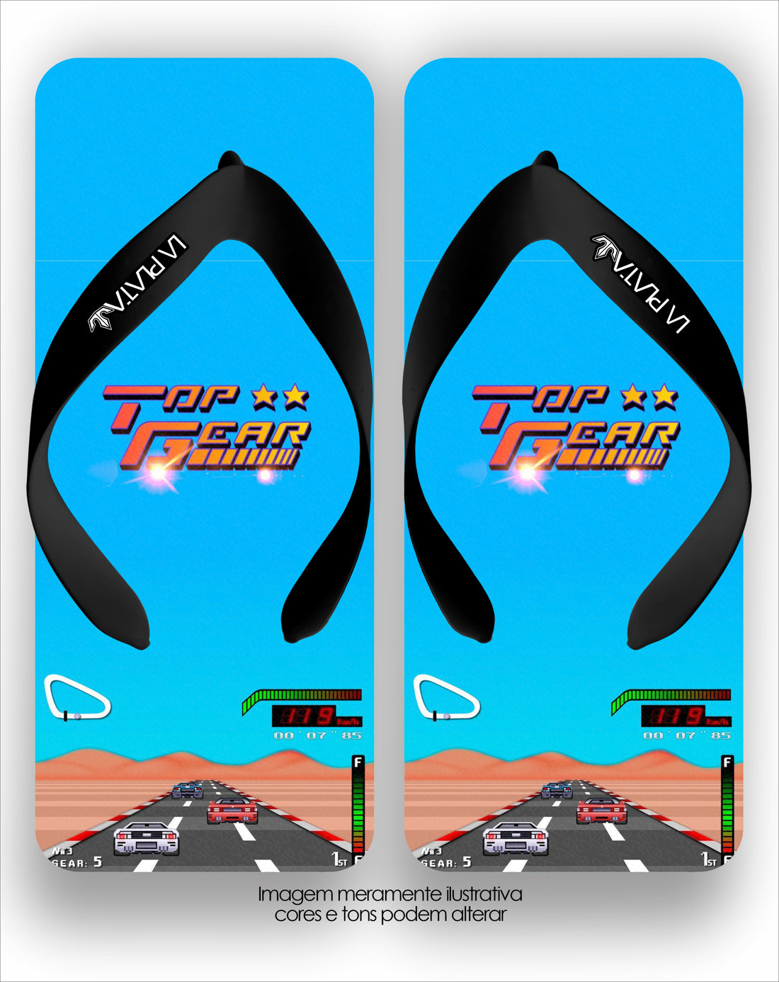 Chinelo La Quadradas Top Gear