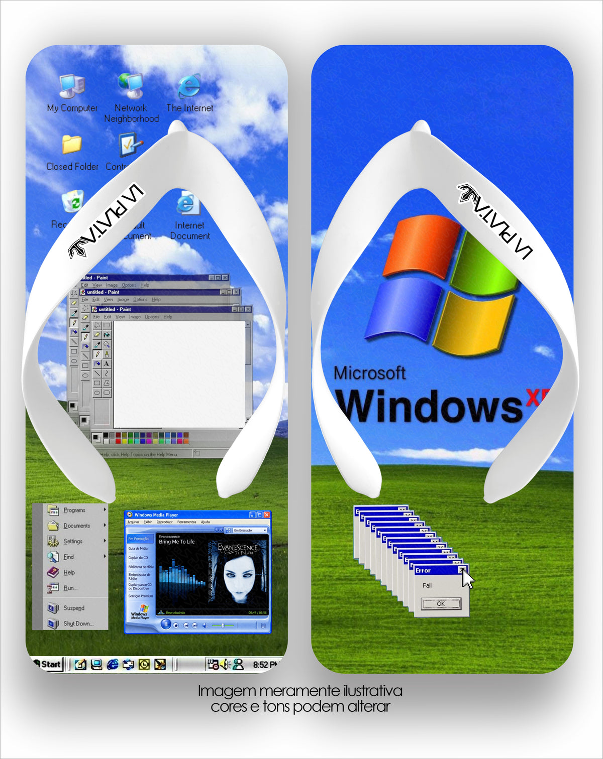 Chinelo La Quadradas Windows XP