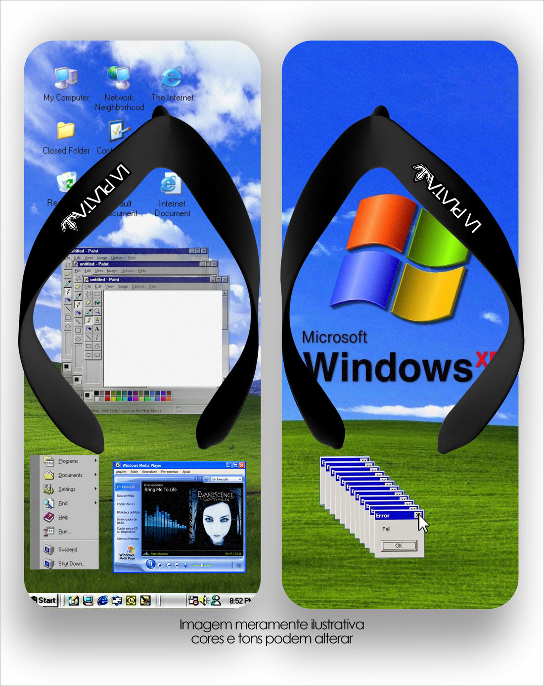 Chinelo La Quadradas Windows XP
