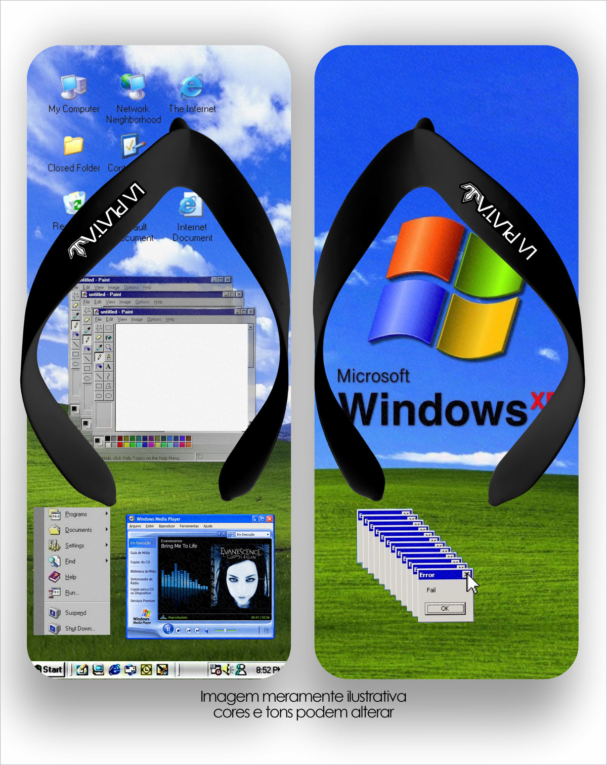 Chinelo La Quadradas Windows XP
