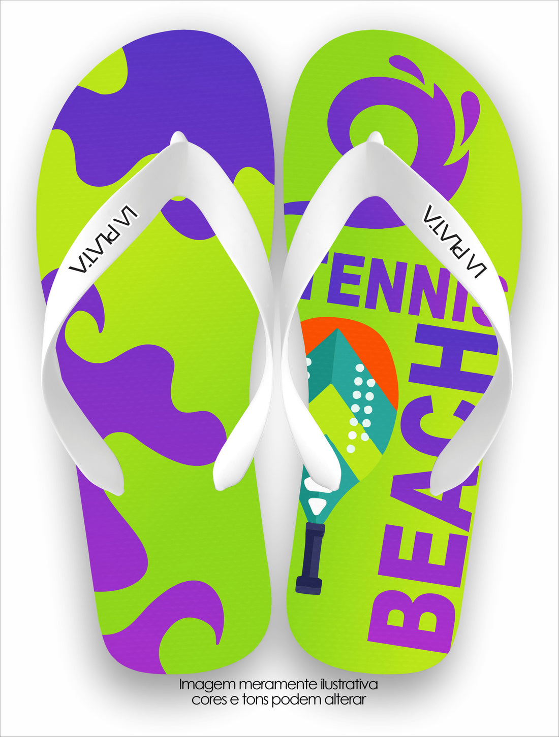 Chinelo Tradicional La Beach Tennis Camuflado