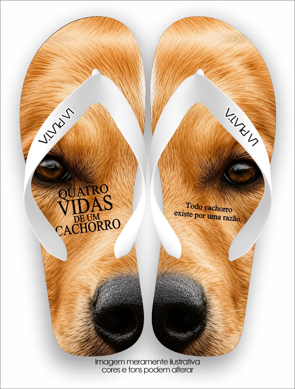 Chinelo Tradicional La Clássicos do Cinema Quatro Vidas de um Cachorro