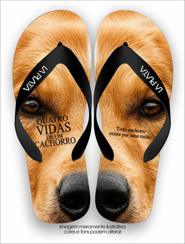 Chinelo Tradicional La Clássicos do Cinema Quatro Vidas de um Cachorro