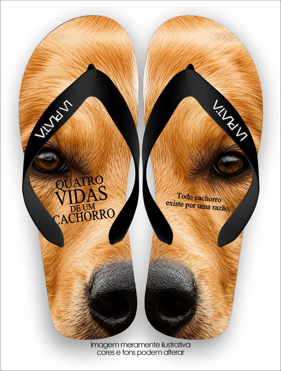 Chinelo Tradicional La Clássicos do Cinema Quatro Vidas de um Cachorro