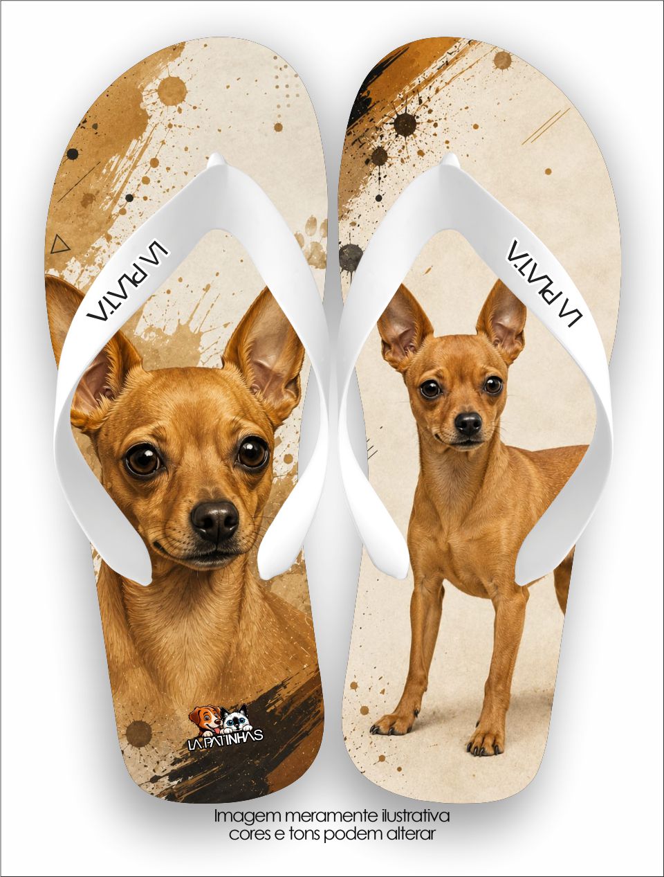 Chinelo Tradicional La Patinhas Dogs Pinscher