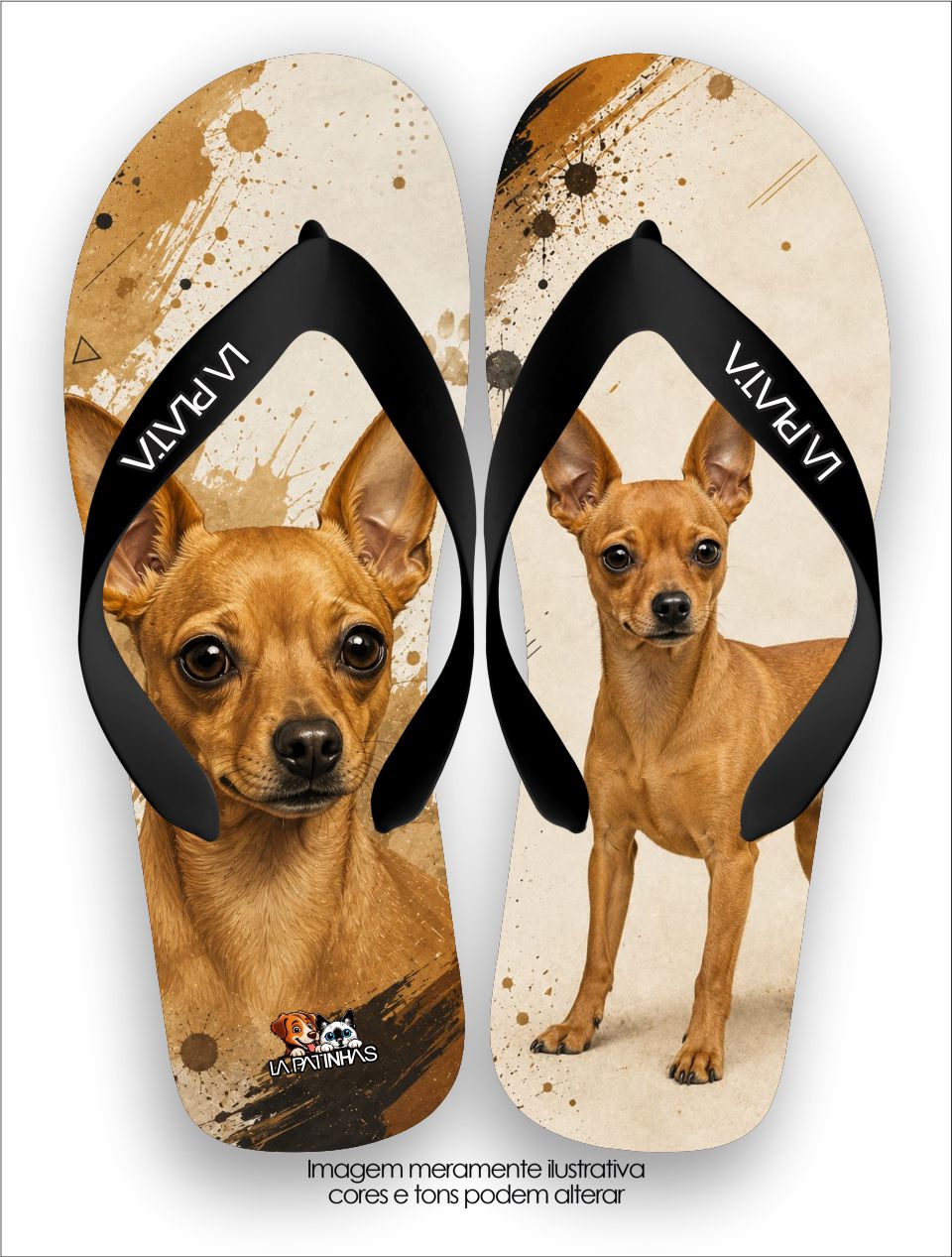 Chinelo Tradicional La Patinhas Dogs Pinscher