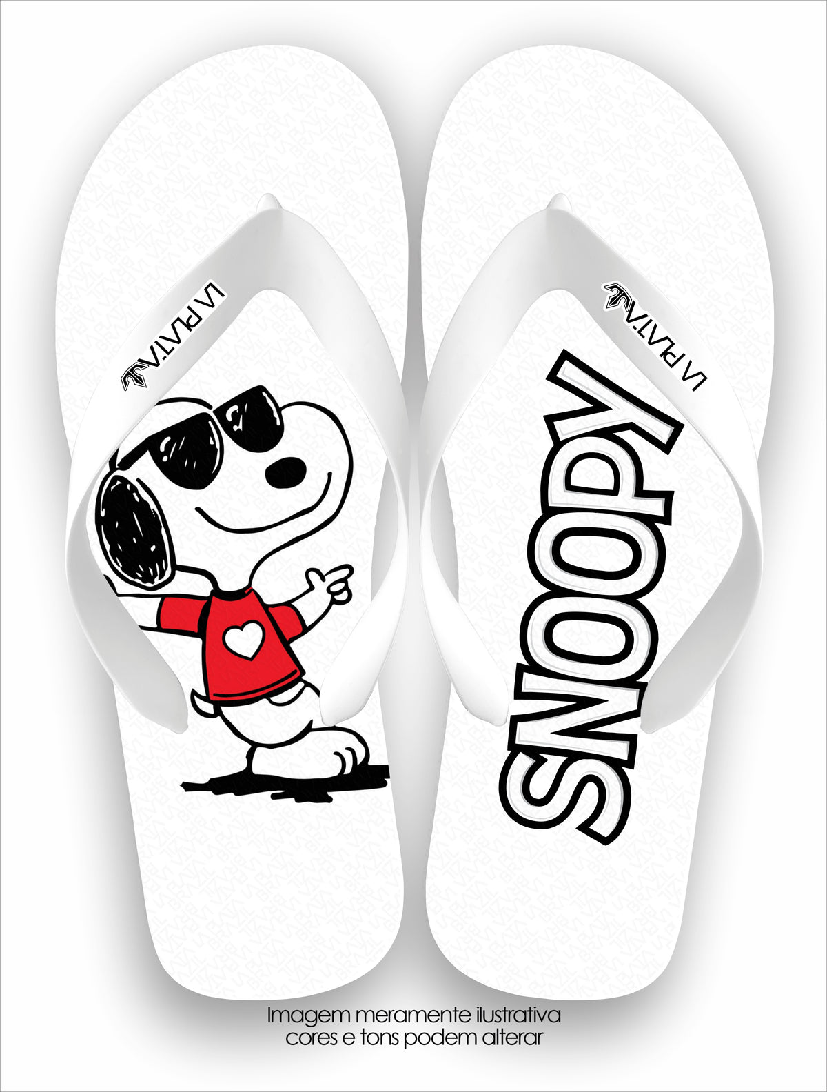Chinelo Tradicional La Patinhas Dogs Snoopy