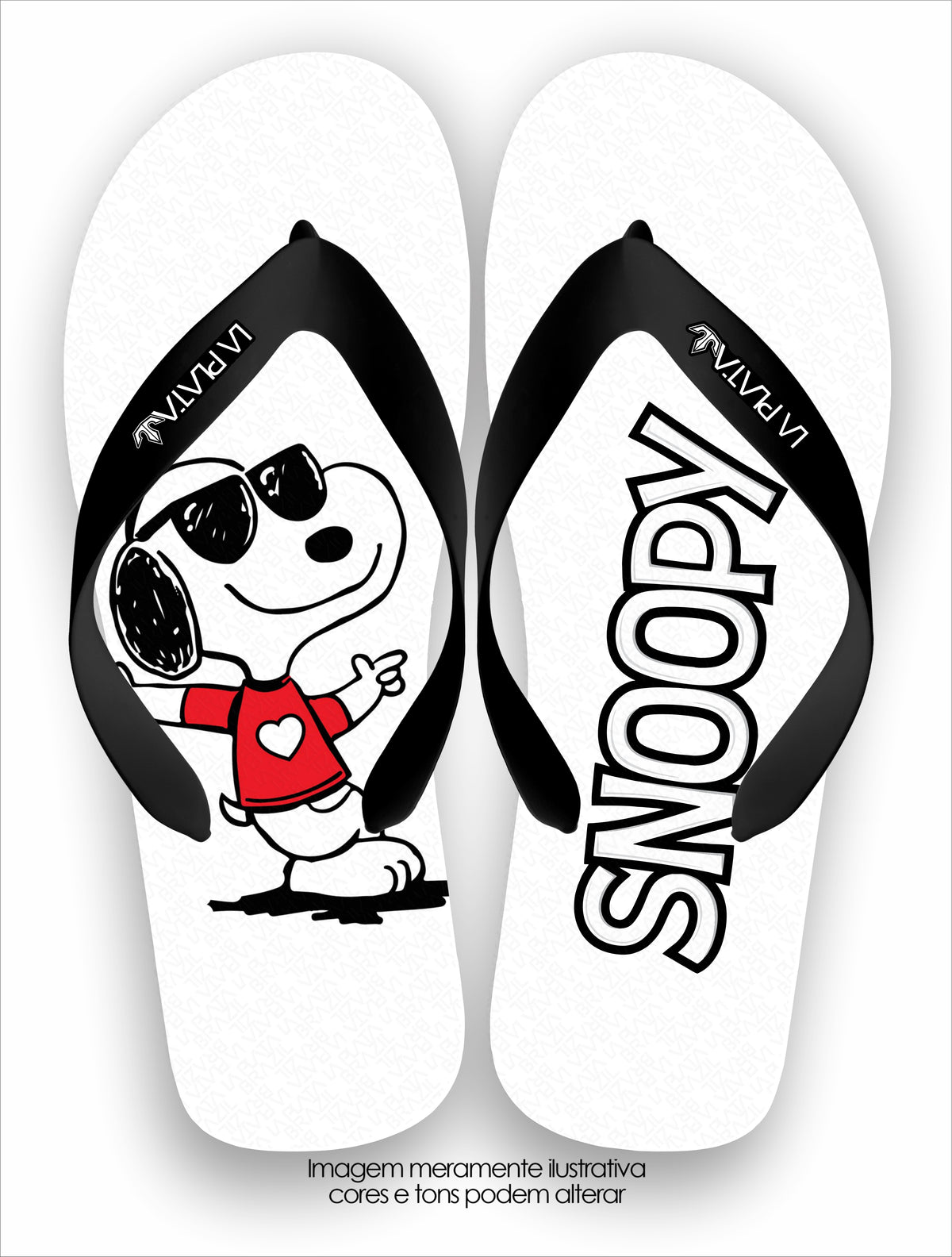 Chinelo Tradicional La Patinhas Dogs Snoopy