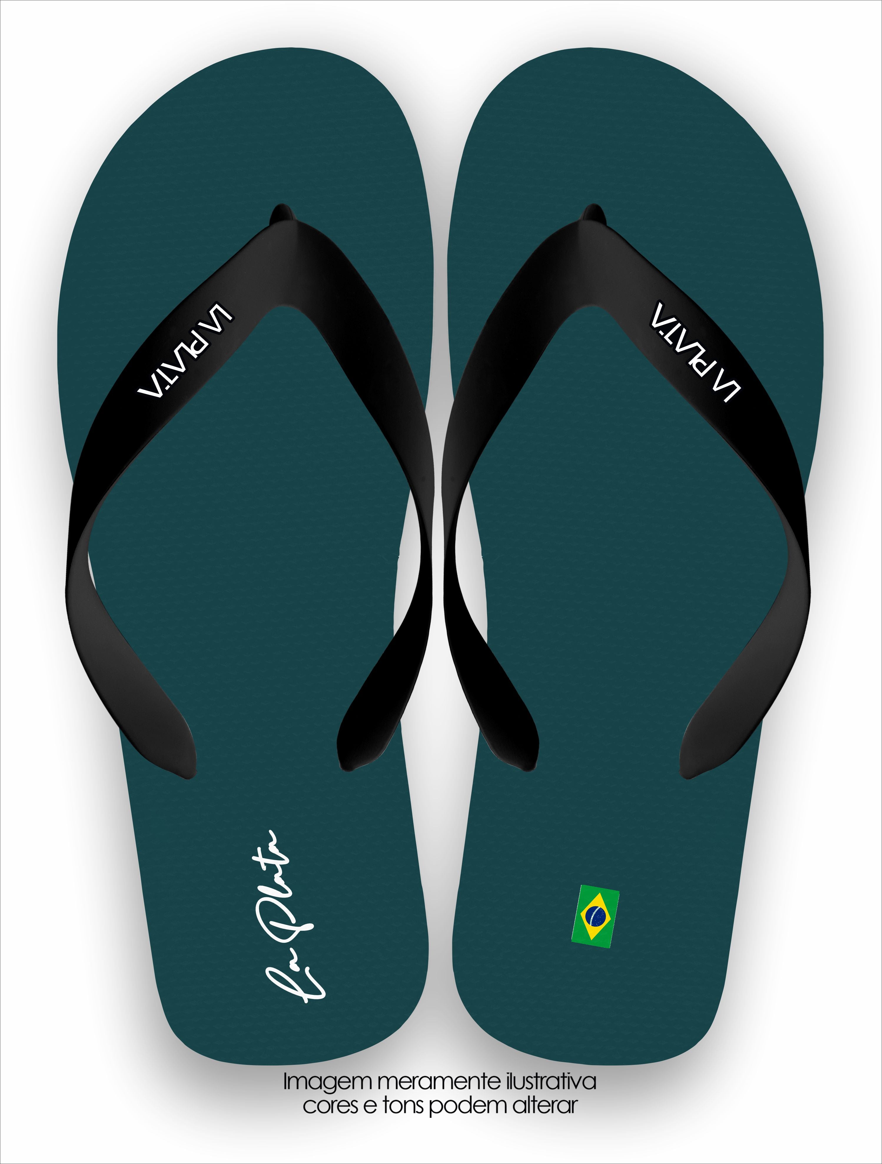 Chinelo Tradicional La Plata Coleção Clássicas Azul Oceano