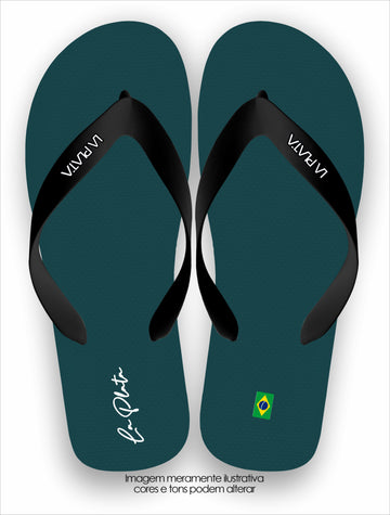 Chinelo Tradicional La Plata Coleção Clássicas Azul Oceano