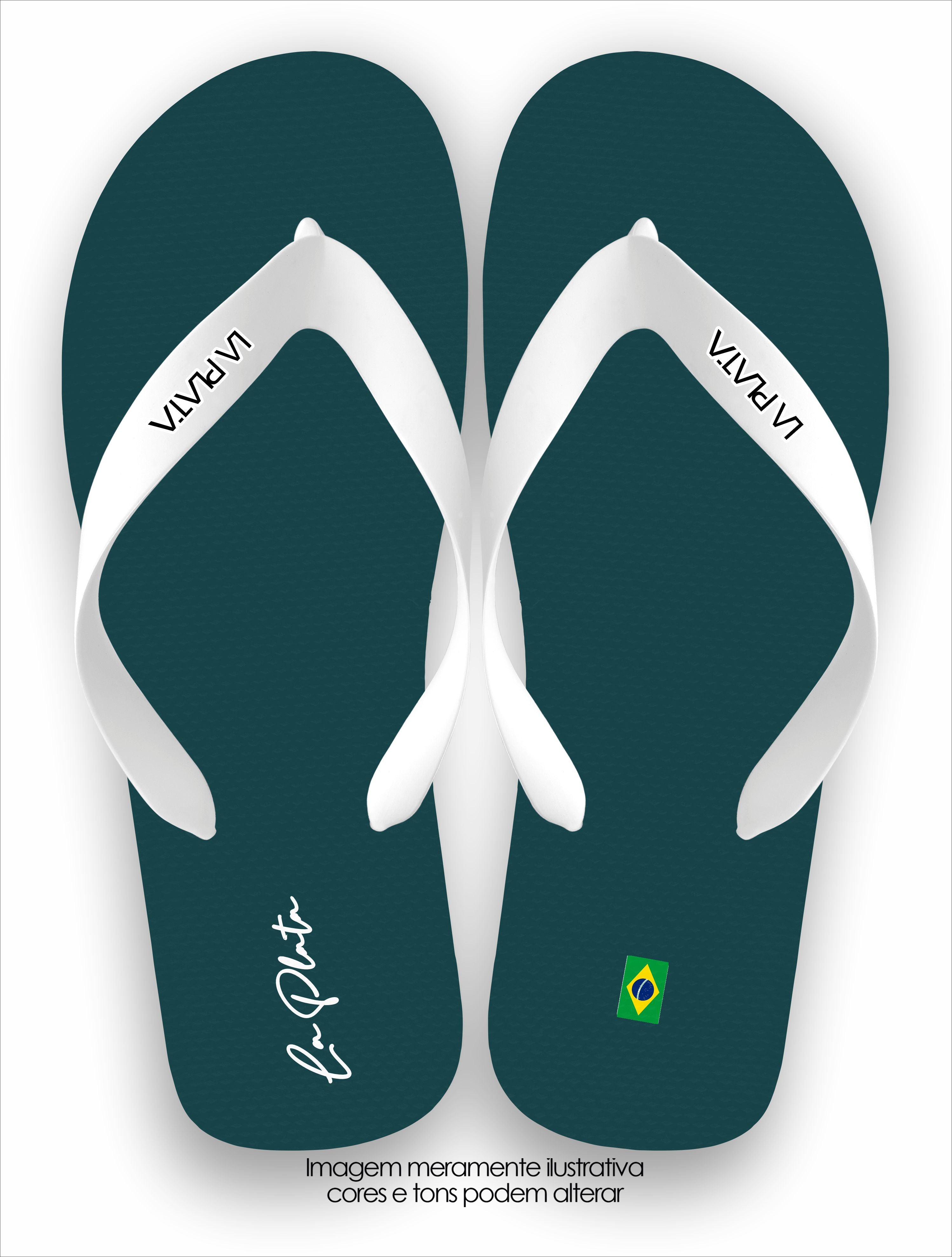 Chinelo Tradicional La Plata Coleção Clássicas Azul Oceano