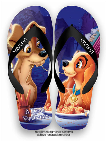 Chinelo Tradicional La Clássicos do Cinema A Dama e o Vagabundo