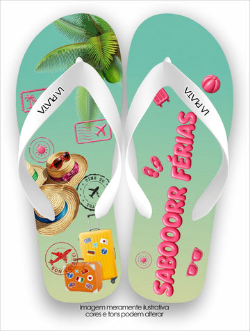 Chinelo Tradicional Sabooor Férias - Tropical
